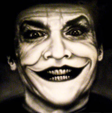 Jack Nicholson's Joker by Jenny Hutchinson